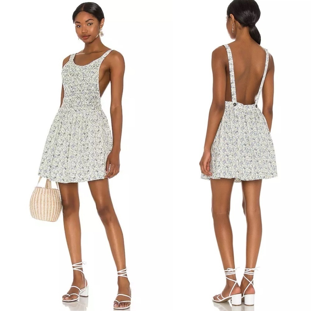 Free People Petunia Mini Dress In Tea Combo Women's Size‎ XS